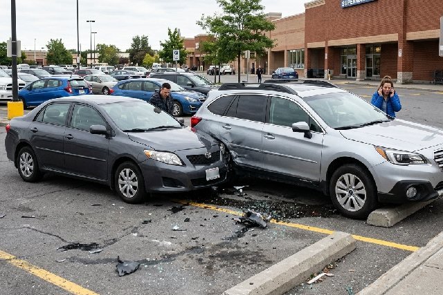 accident sur parking
